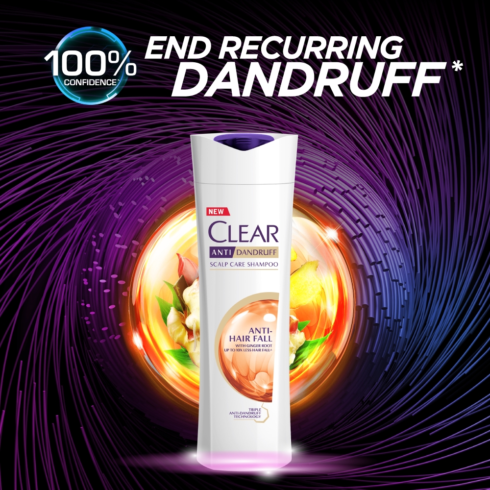Image result for Clear ANTI HAIR FALL Anti-Dandruff Shampoo 330ml