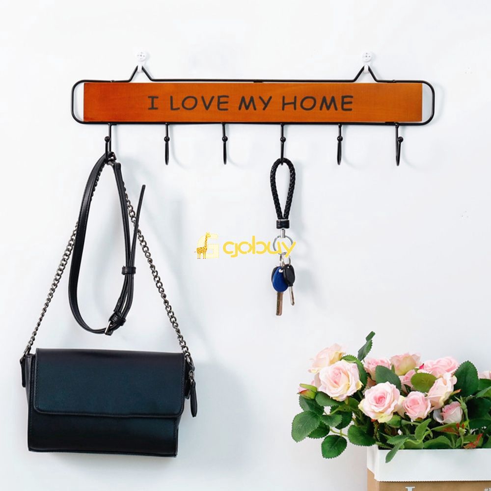 /'Home is where the bra comes off/' Key holder wall mounted hooks hanger