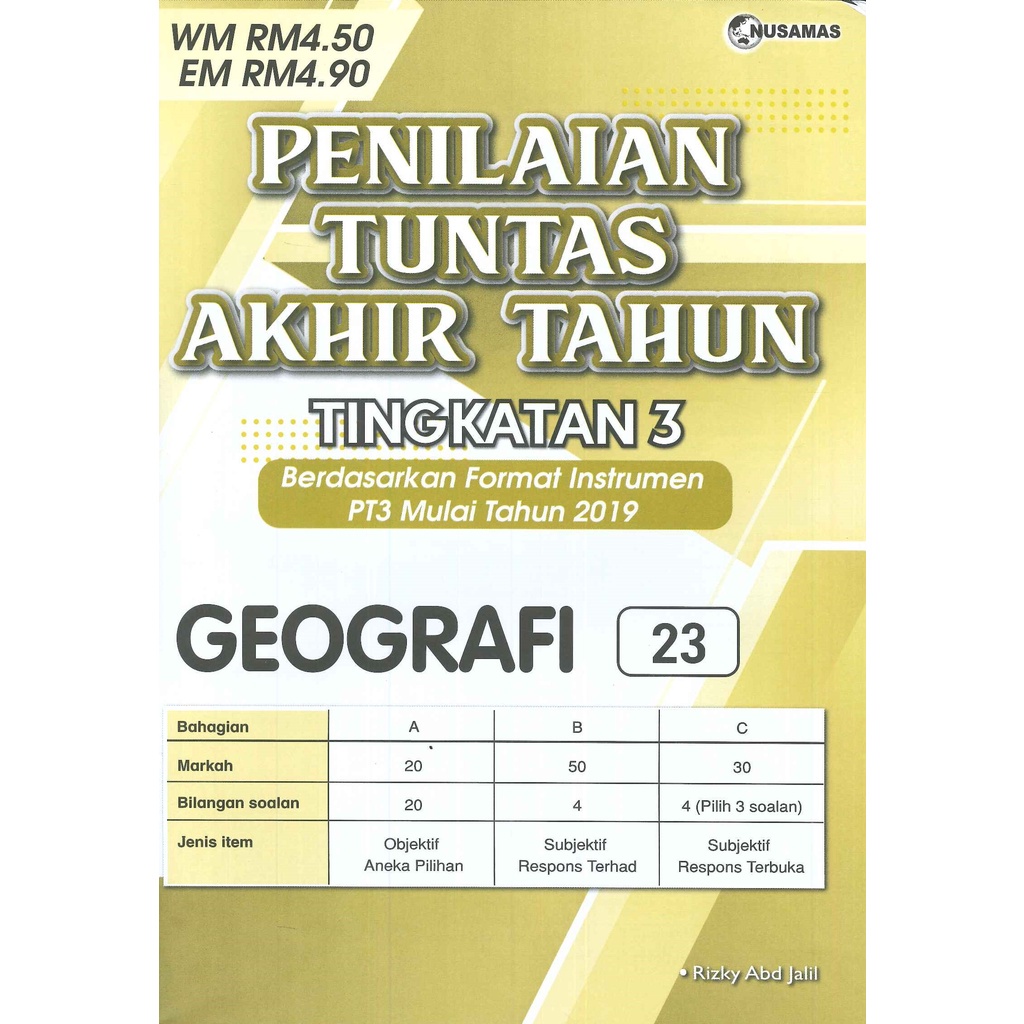 Penilaian Tuntas Akhir Tahun Geografi Tingkatan 3 23 Shopee Malaysia