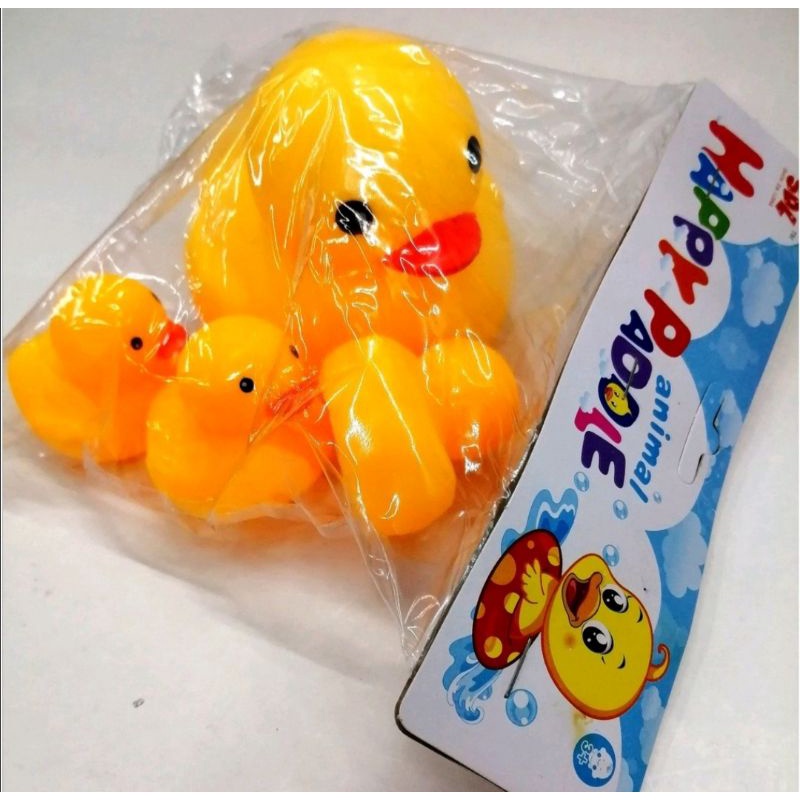 Squeezed Duckling Small Yellow Duck Family Set DUCK WITH PI PI SOUND BATH TOY DUCK FOR KIDS