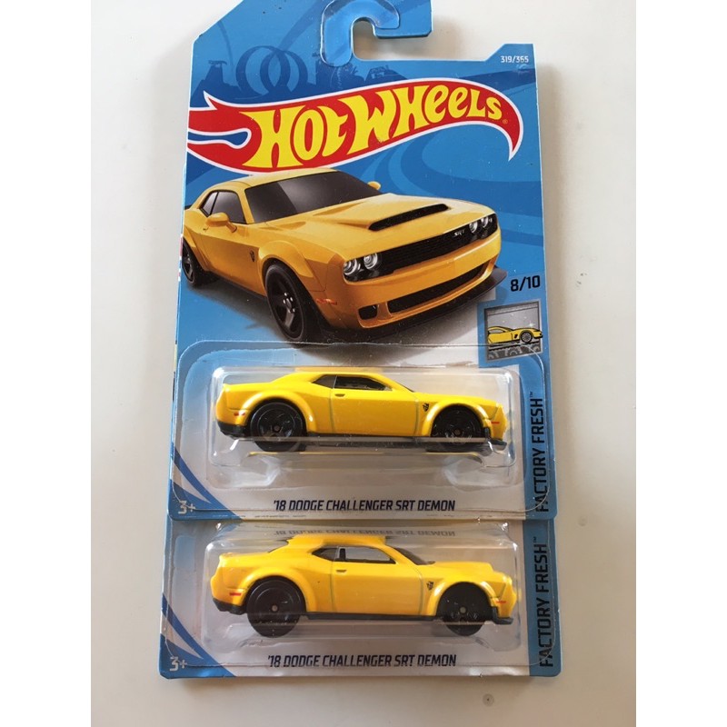 dodge challenger demon hot wheels