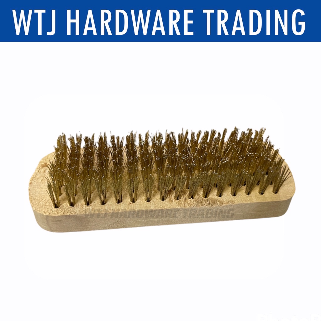 Brass Wire Brush with Wood Handle / BERUS TEMBAGA PEMEGANG KAYU Berus