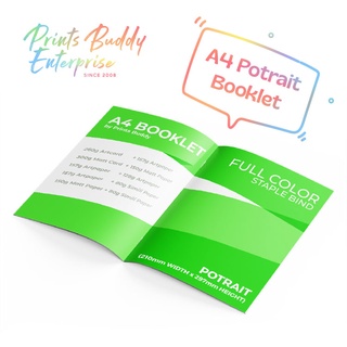 [Print-Own-Design] A4 (Potrait) Booklet / Zine / Brochure / Magazine / Guide Book / Catalogue