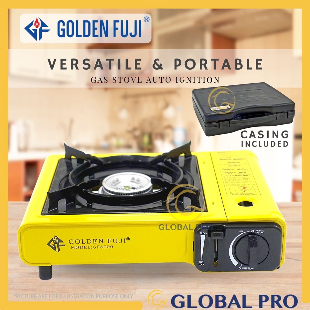 GOLDEN FUJI Portable Mini Gas Stove GF8000 for SteamBoat, Sukiyaki