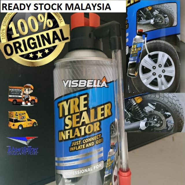 Emergency Car Tyre Weld Sealer Inflator Alat Tampal Tayar Kereta Bocor