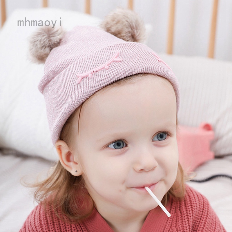 toddler girl pom pom hat