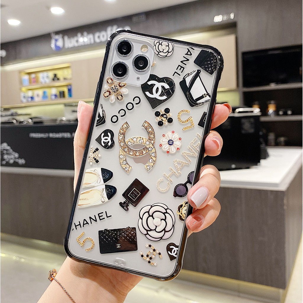 Chanel Shockproof Protective Designer IPhone Caseoriginal Luxury Fake Case  Iphone Xr Xs Max 15/15 Plus | Chanel Iphone 14 Pro | sincovaga.com.br