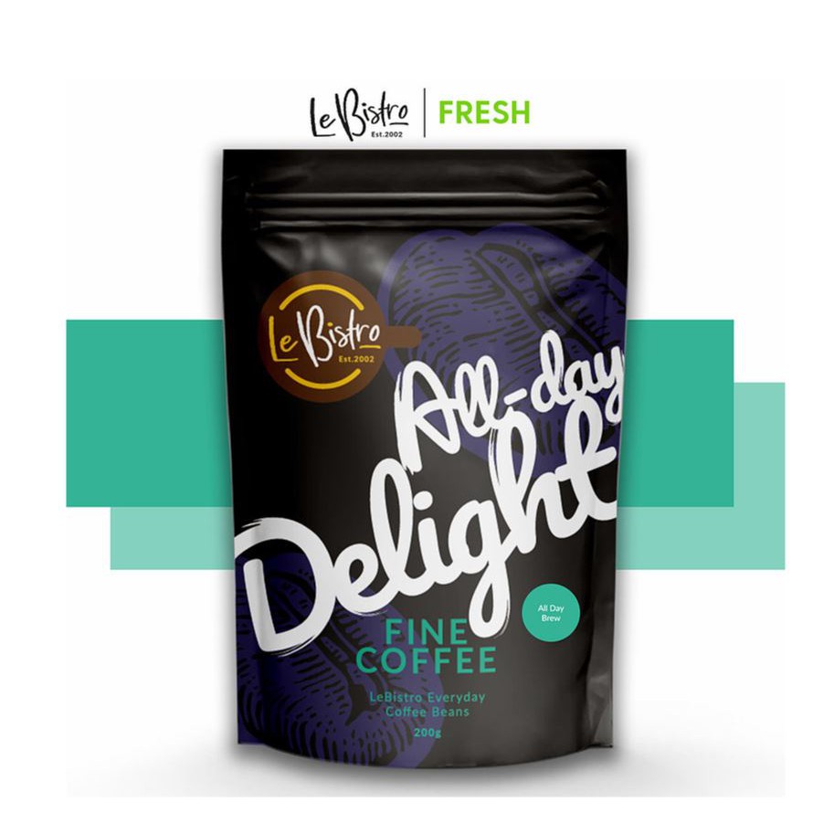 LEBISTRO PENANG Coffee Freshly Roasted Coffee Beans, All-Day Brew, 200 G