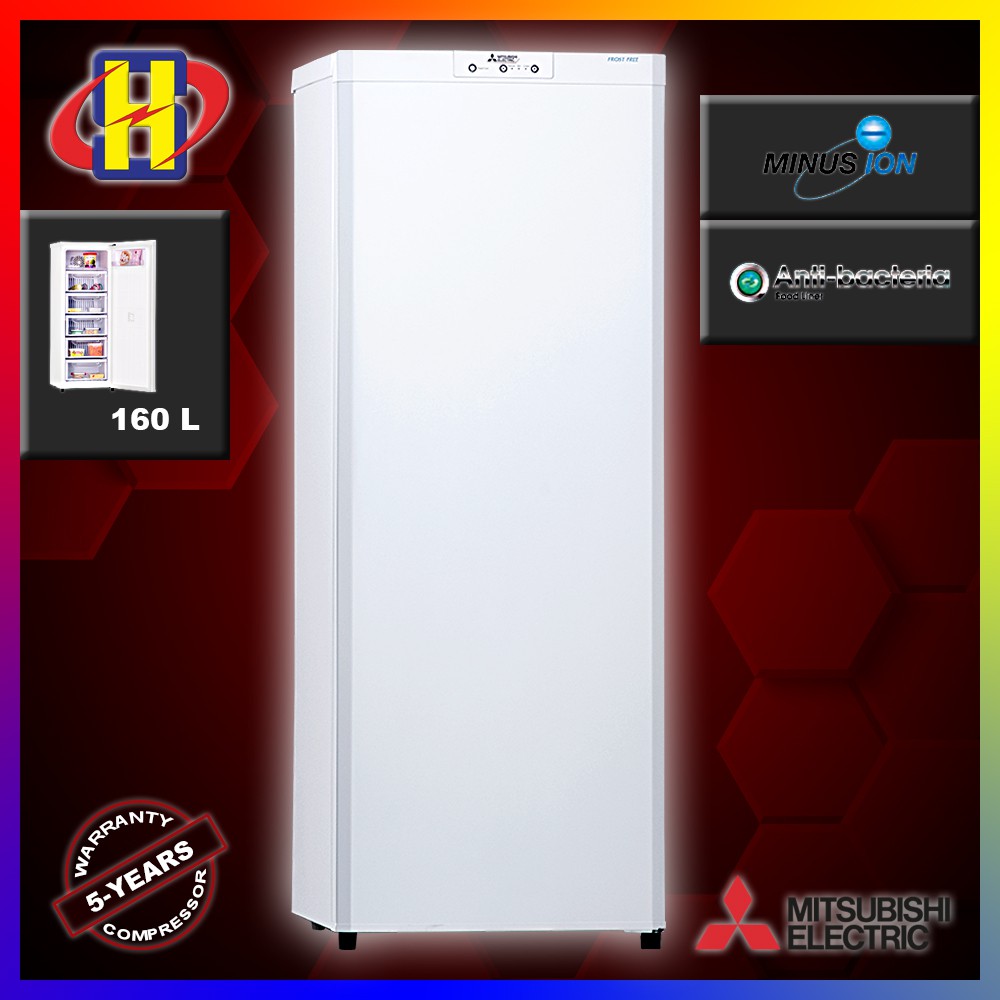 Mitsubishi Standing Upright Freezer (160L) MFU16J Shopee Malaysia