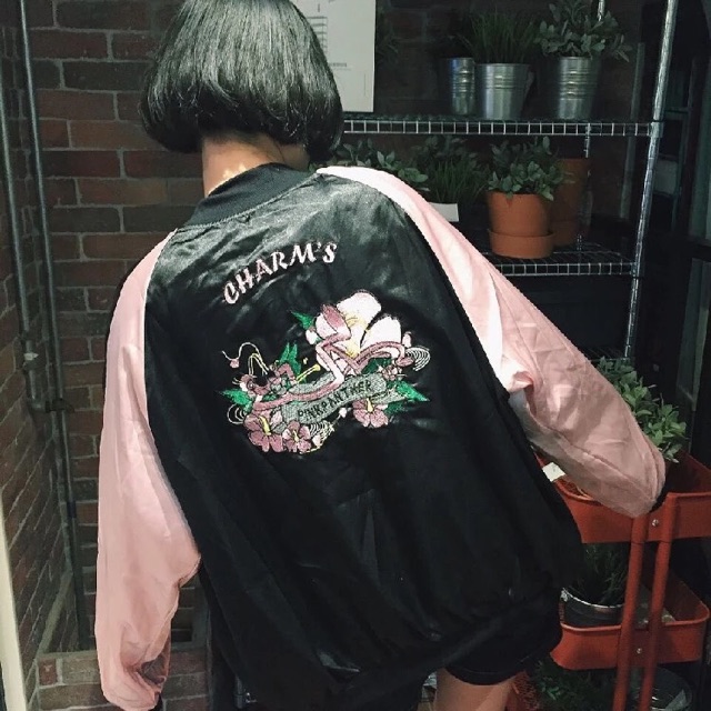 pink panther bomber jacket