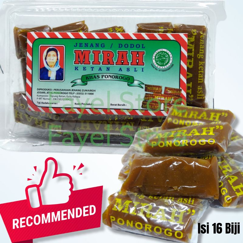 Jenang Mirah Dodol Mirah Sticky Rice Typical of Ponorogo Instant Snack Food