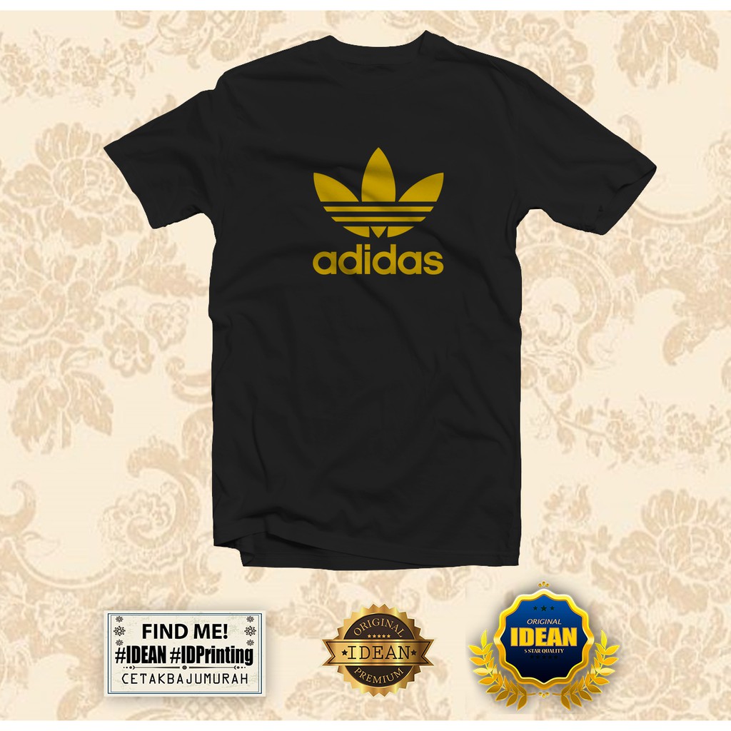 ADIDAS TShirt (Gold Logo XS - XXL) - IDEAN Style | Shopee Malaysia
