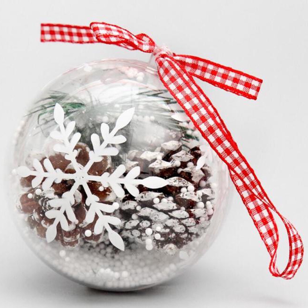 New Clear Plastic Craft Ball Acrylic Transparent Sphere Bauble