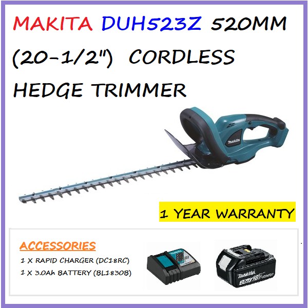 makita duh523z cordless hedge trimmer