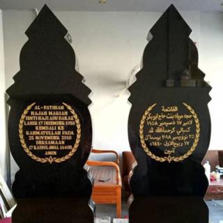 Batu nisan (batu nesan) marble, granite, terrazo dan batu sungai 