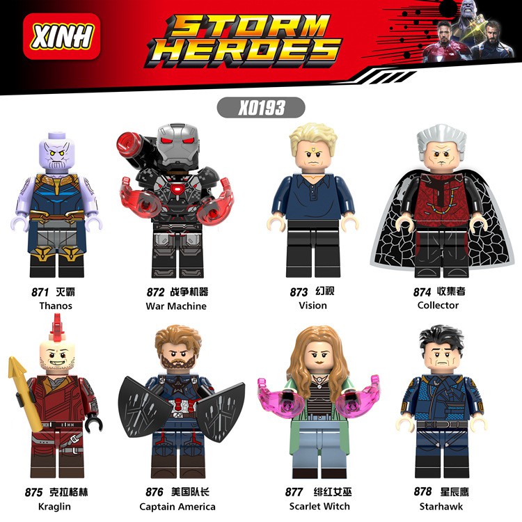 infinity war lego minifigures