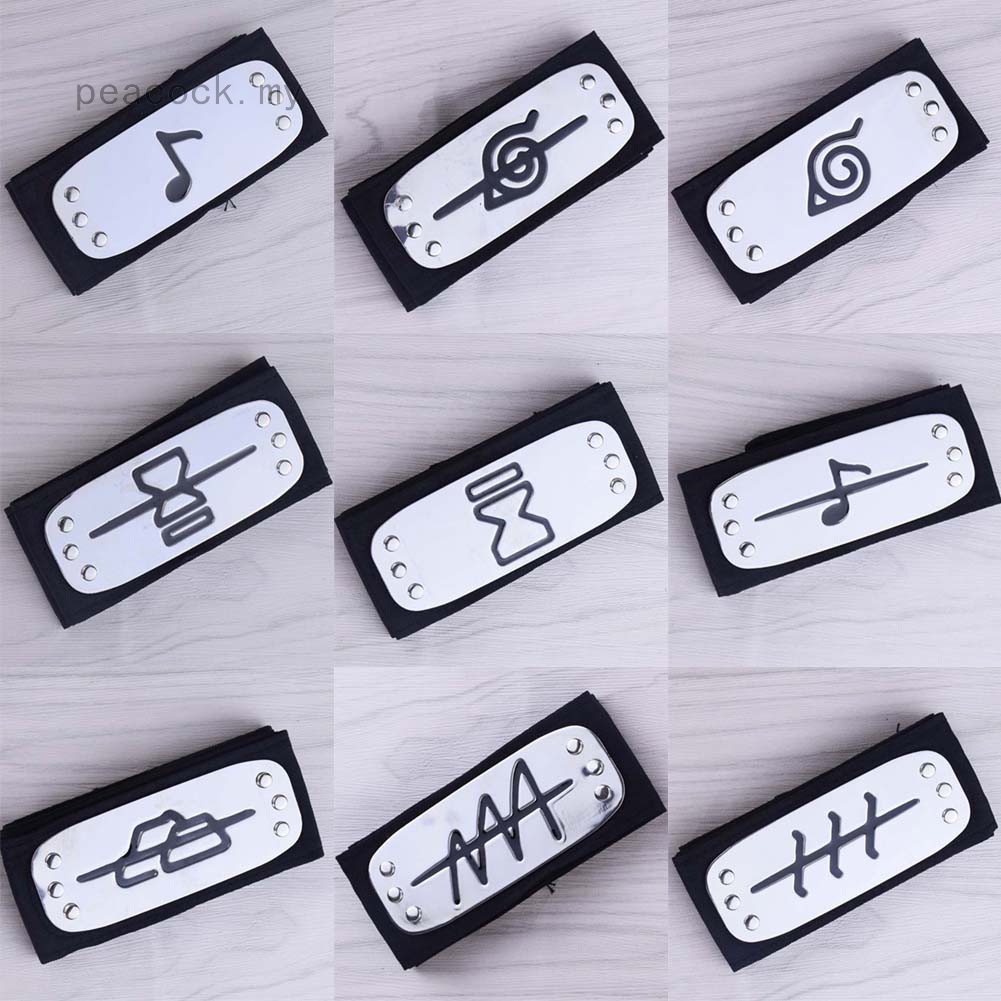 Naruto Headband Leaf Village Konoha Kakashi Akatsuki Members Headband