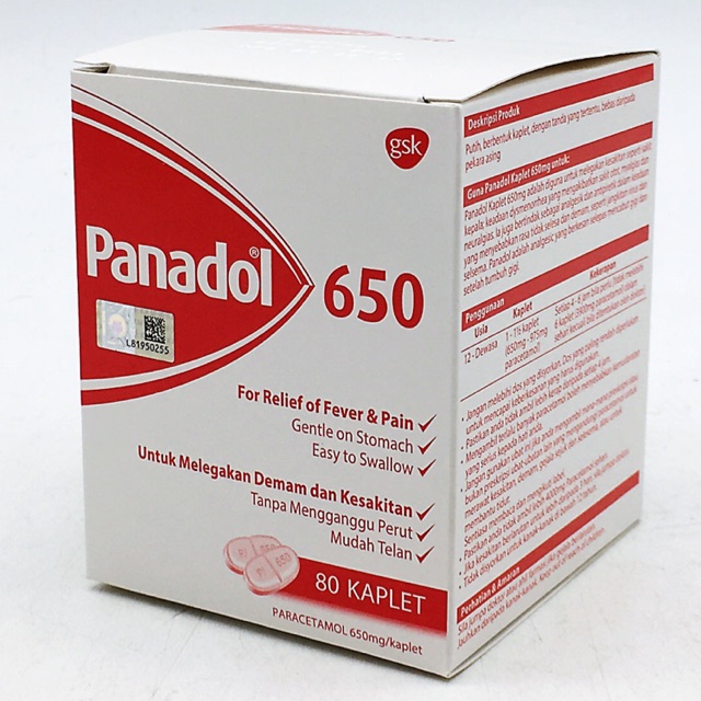 Panadol 650 8 Caplets X 10 Blister Shopee Malaysia