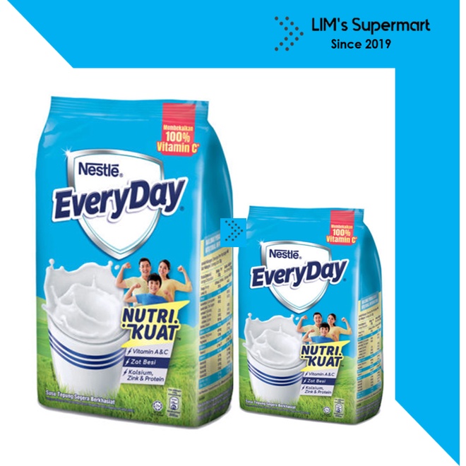 Nestle Everyday Susu Tepung Segera Berkhasiat 300g 550g Shopee Malaysia 9907