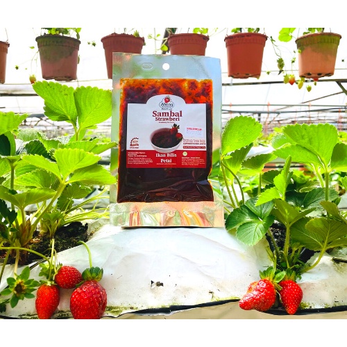 Abang Strawberry Sambal Ikan Bilis Petai Strawberry Pouch 100gram