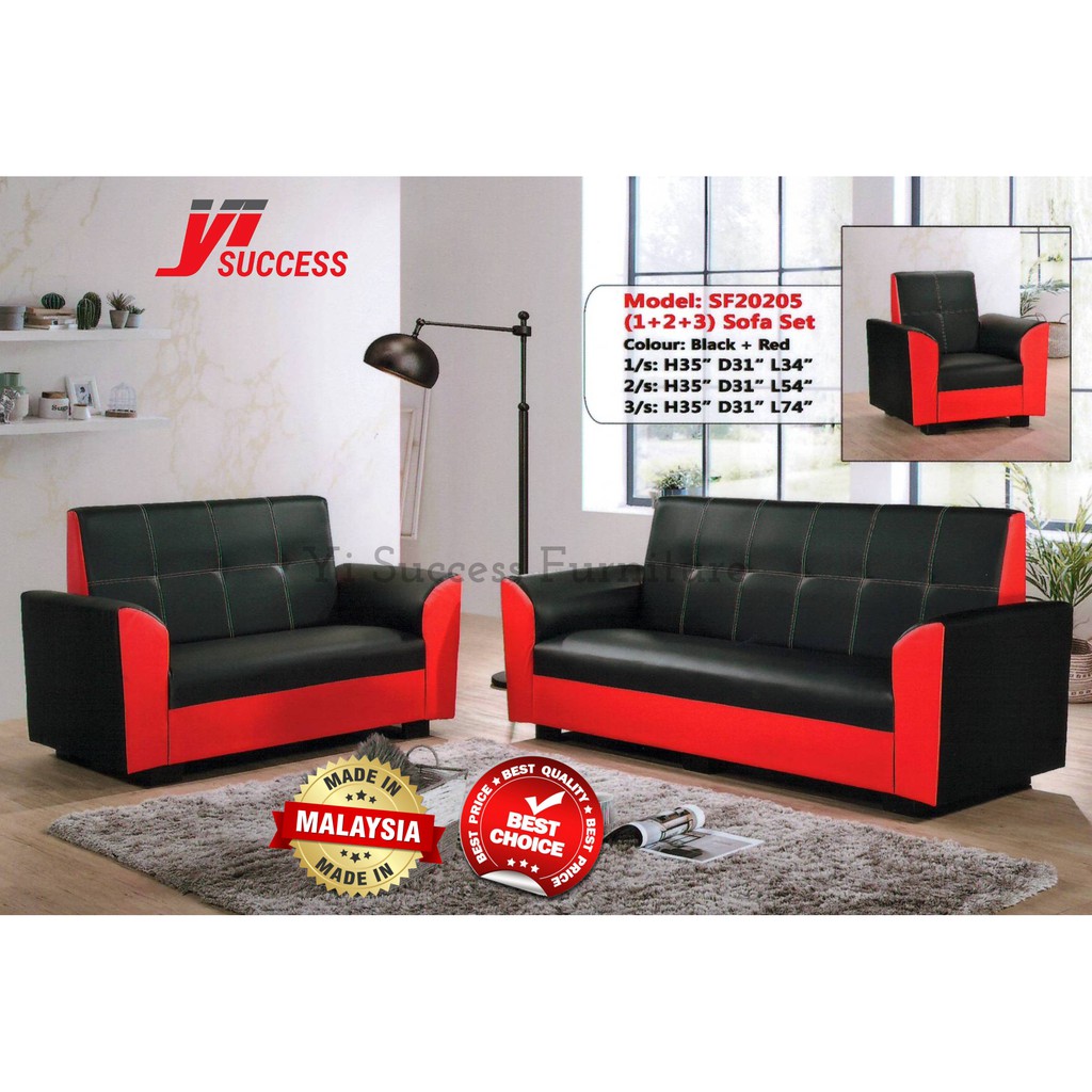 Yi Success Youth Quality PVC Sofa Set 1 2 3 Seater Quality PVC Sofa Export Quality Sofa Home Living Furniture Shopee Malaysia