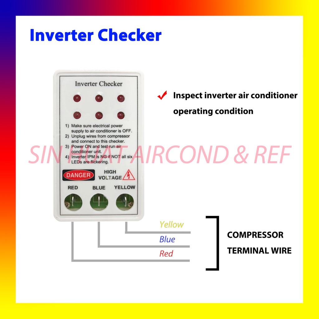 INVERTER CHECKER F93 / F99 Inverter troubleshoot Check Aircond