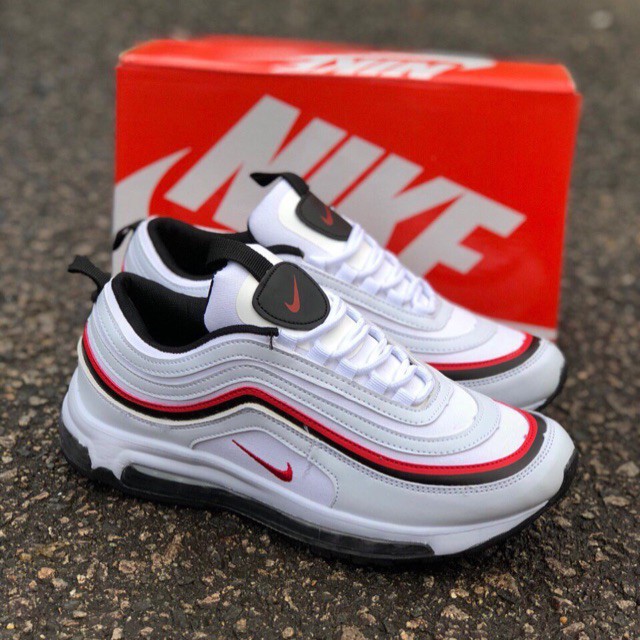 NIKE AIRMAX 97 (White Red) Running 