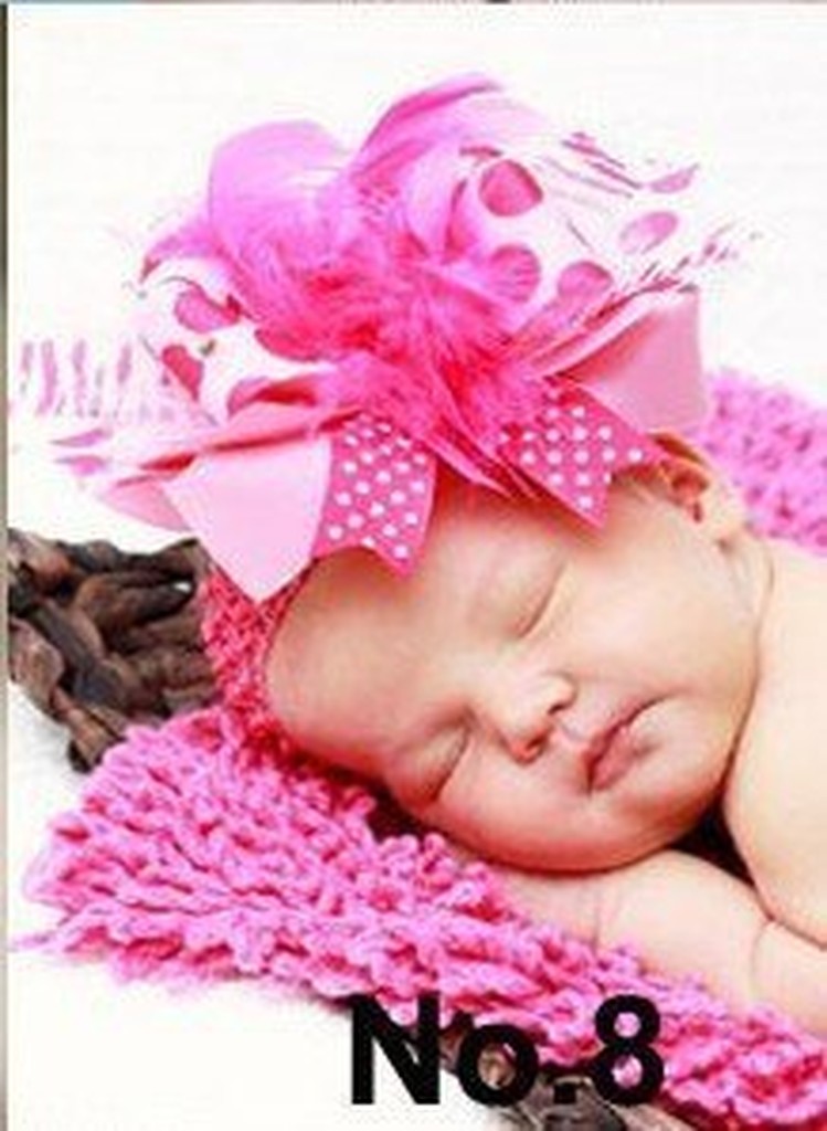 HM Infant Shop [Q396] 2015 European American Children's Hair Band Newborn Baby Camelbird Flower Ribbon Girl Princess Photography Wedding Accessories Headdress
