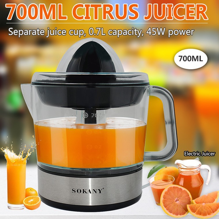 Ready Stock Sokany Electric Citrus Juicer Orange Juice Squeezer Press Machine Lemon Fruit Extractor果汁机炸汁机水果机橙机