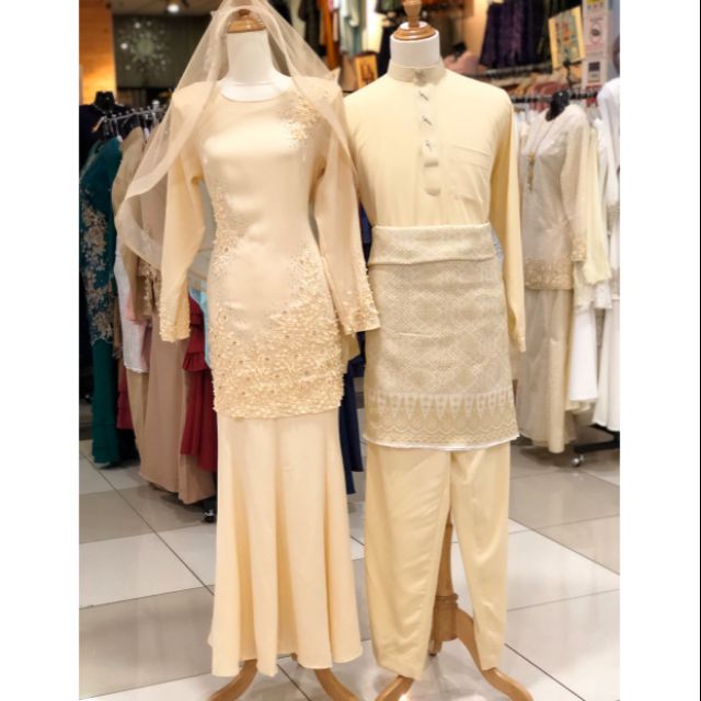 Sedondon Cream Baju Akad Nikah Tunang Terkini Shopee Malaysia