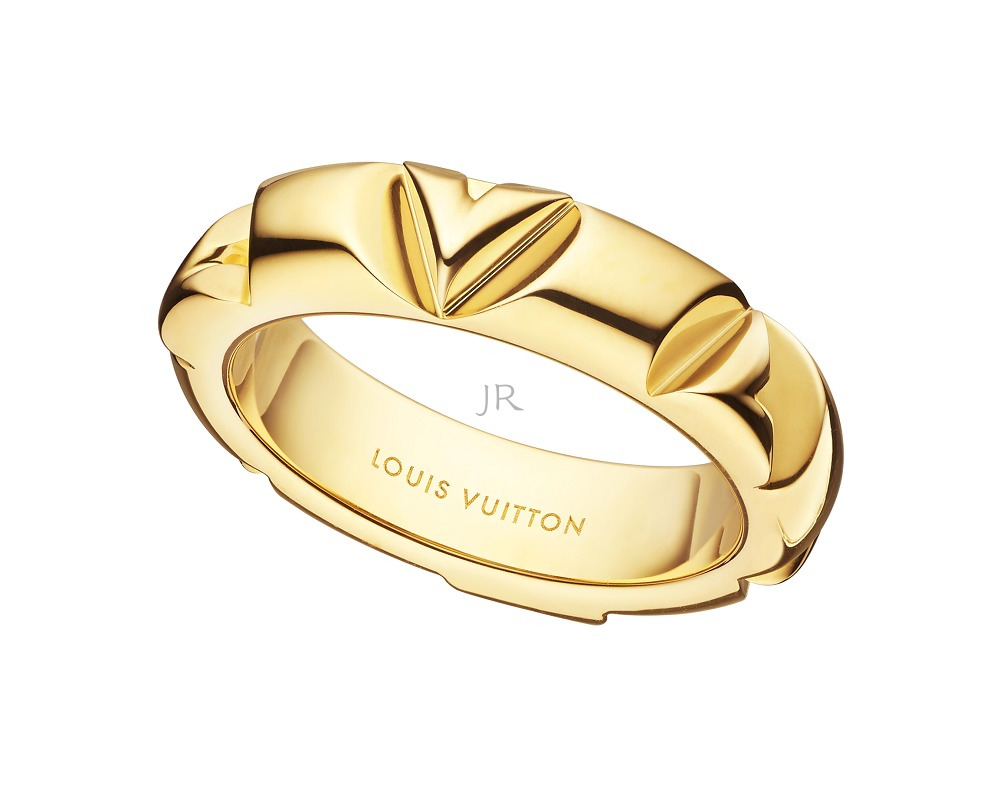 Shop Louis Vuitton Lv volt multi wedding band, yellow gold (Q9O60D