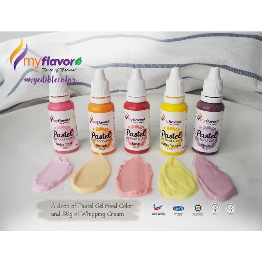 My Flavor Gel Food Coloring Set Shopee Malaysia