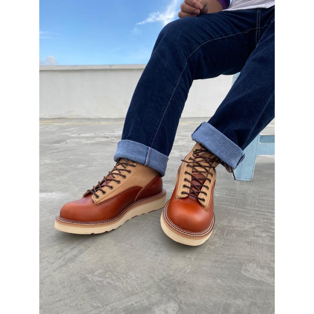 Wing Leather Boot kasut Kulit Wing Vintage Shoe 2996 No Steel toe Boots Leather Shoe Red Wing Style Full