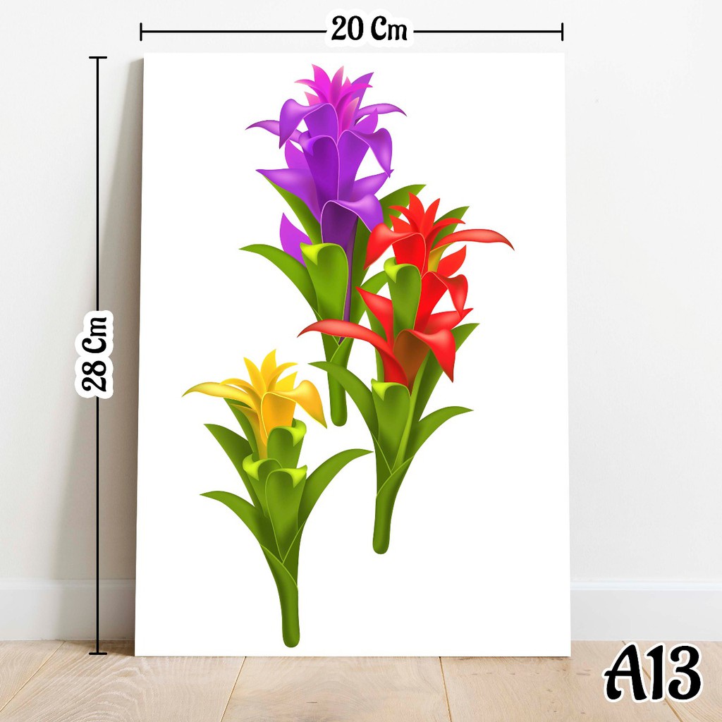 Multicolor Flower Poster Wall Decoration Original [A13]