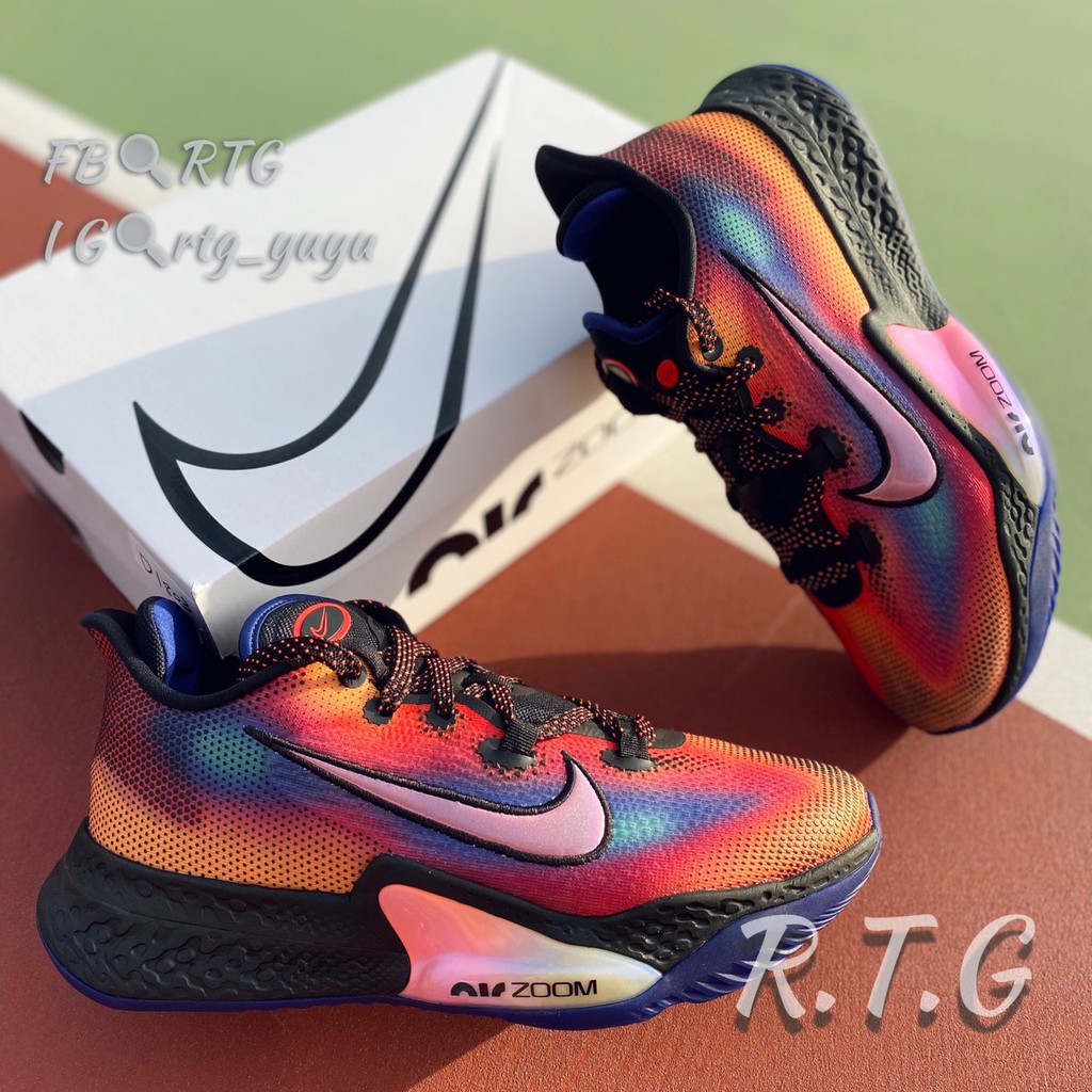 orange and black basketball shoes