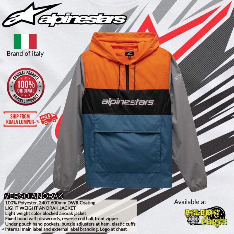 alpinestars verso anorak