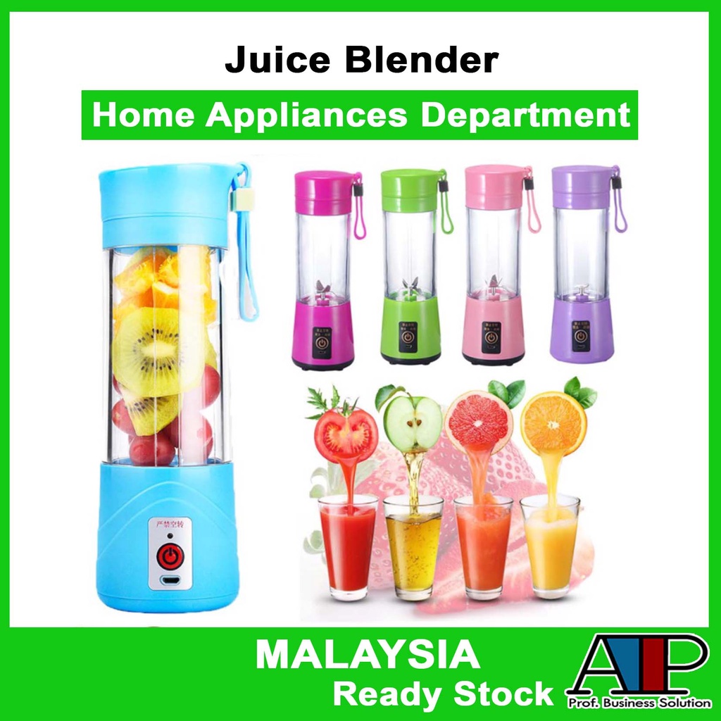 Pantry🍳 USB Portable Electric Fruit Juicer Cup Bottle Mixer Rechargeable Juice Blender Buah Machine