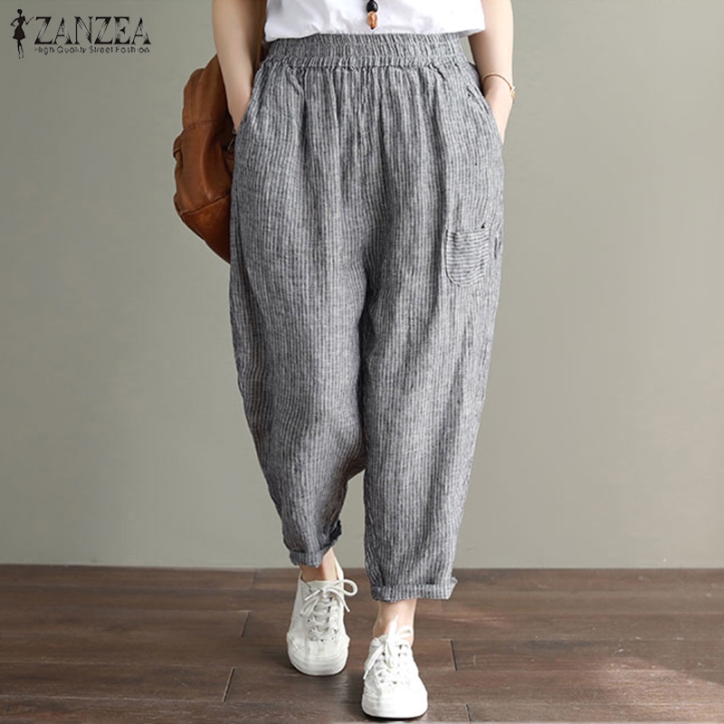 waist striped pants