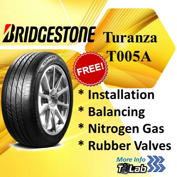 Bridgestone T005a 17 Inch Turanza Tyre Tayar 205 60r17 215 50r17 215 55r17 225 50r17 225 55r17 235 55r17 245 45r17 Shopee Malaysia