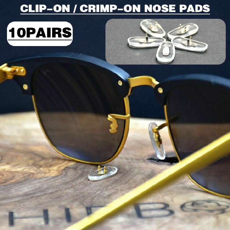 Crimp-On Clip On Nose Pads Replacement for Ray-Ban Glasses Sunglasses |  Shopee Malaysia