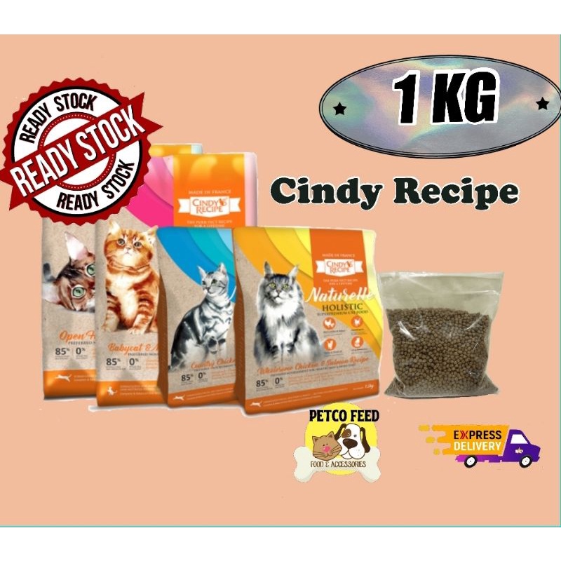 1 KG Repack Cindyu0027s Recipe Naturelle Holistic Super Premium Cat 