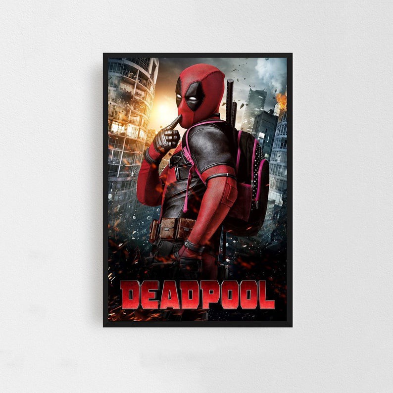 READY STOCKDeadpool Poster Film Ryan Reynolds 2018 Superheroes Movie Film Poster Wall Decor Iconic Marvel