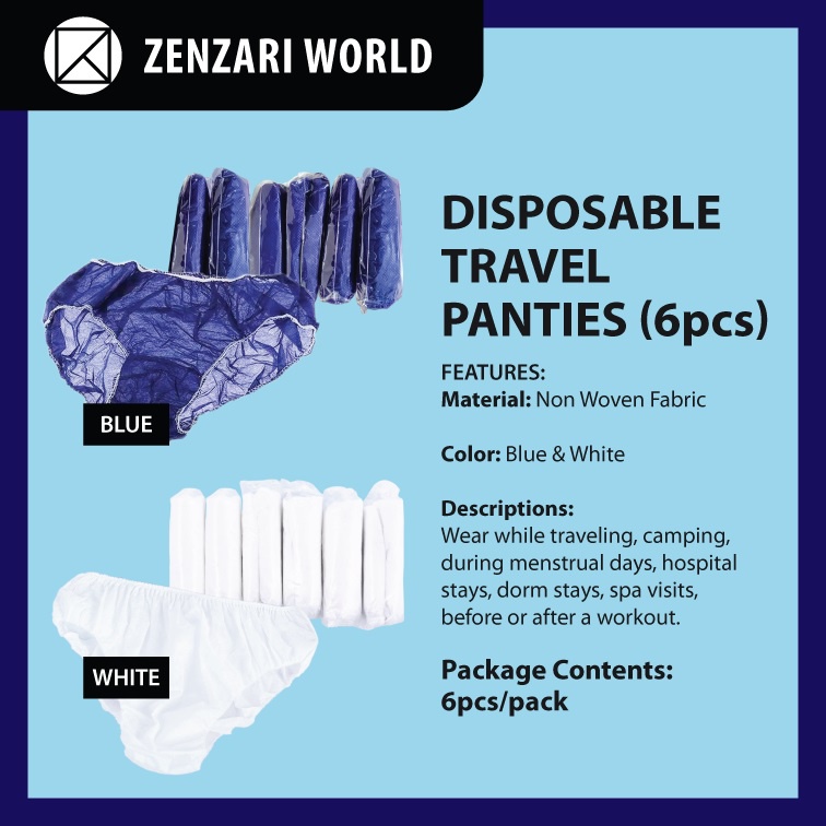 *READY STOCK* Disposable Panties / Travel Panties (6pcs/pack) Shopee Malaysia