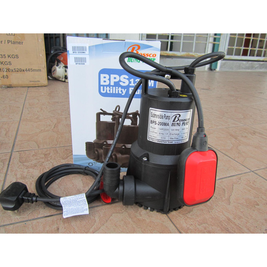Bossco 200W Auto Submersible Utility Pump Shopee Malaysia