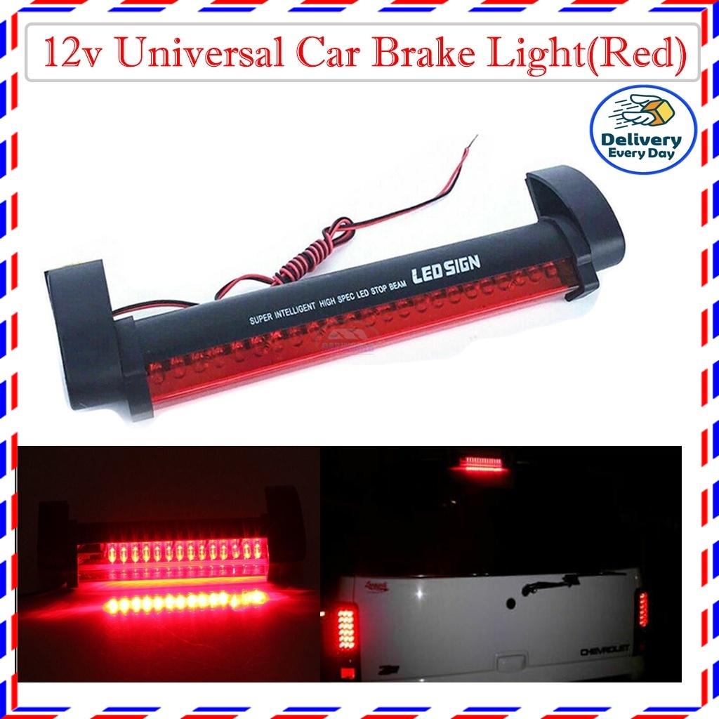 LED 3rd Brake Light, Universal Red 24 LED Car High ount Third 3RD Brake Stop Tail Light Lap