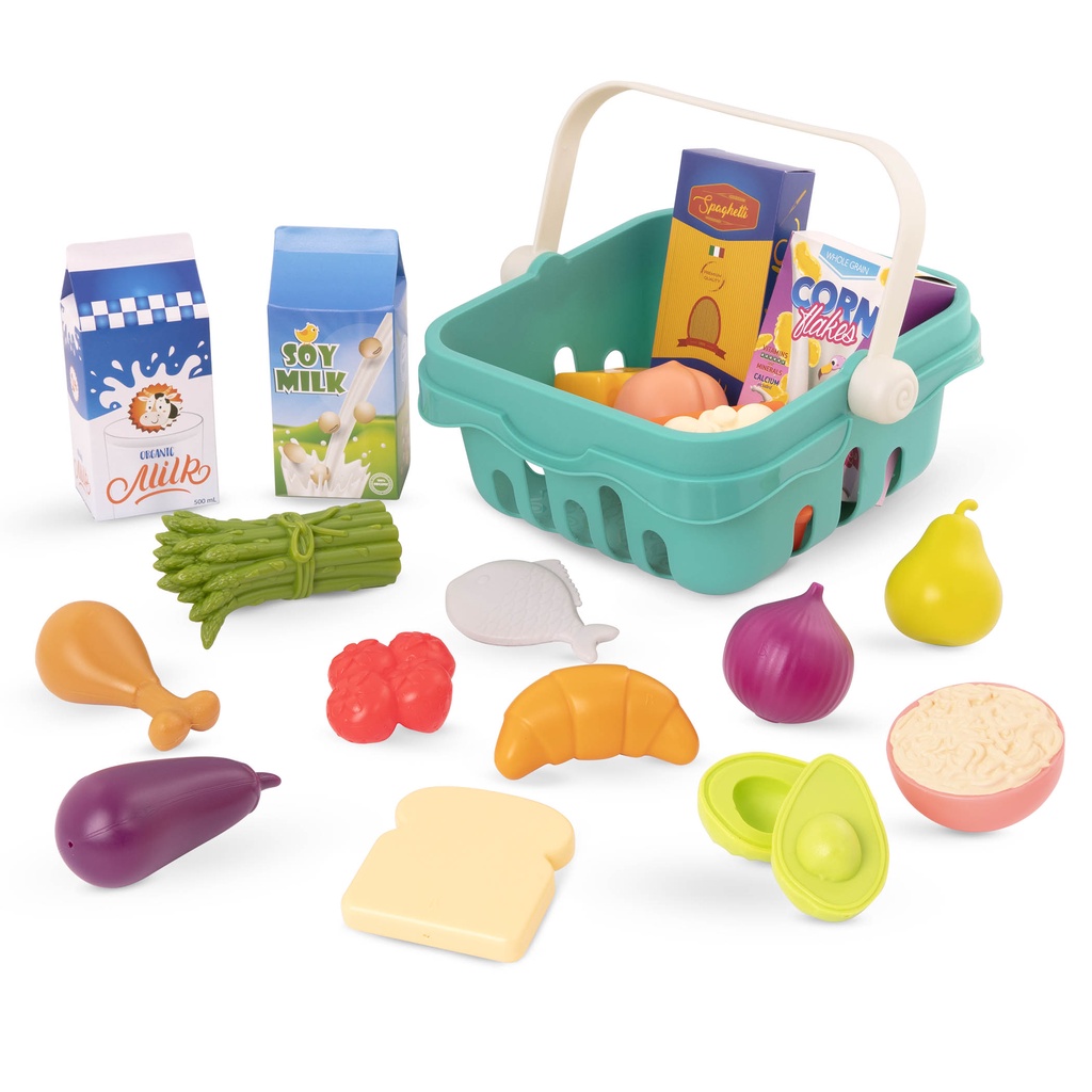 [B.Toys] Freshly Picked Supermarket Grocery & Basket Toy - Childrens Toy, Shopping, Carry Basket