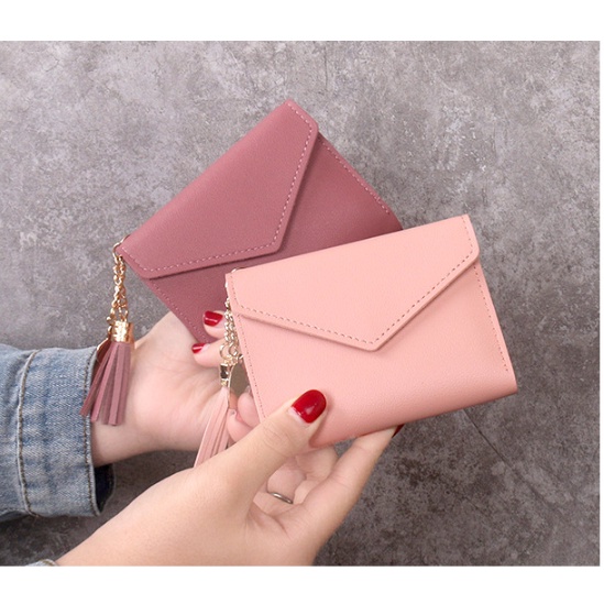Women Short Purse Fashion Korean Leather Wallet Purse Zip Card Holder