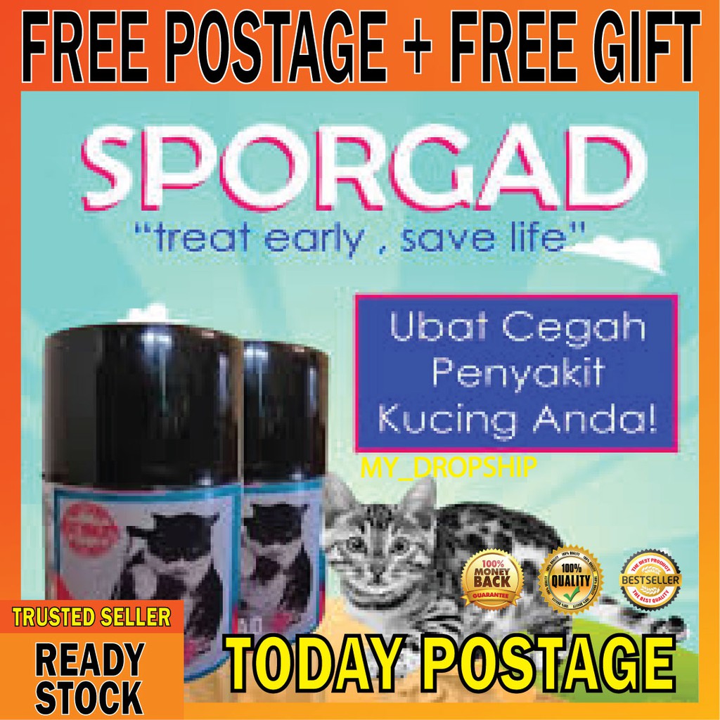 ORIGINAL UBAT KUCING SPORGAD UBAT SPORO KUCING  Shopee Malaysia