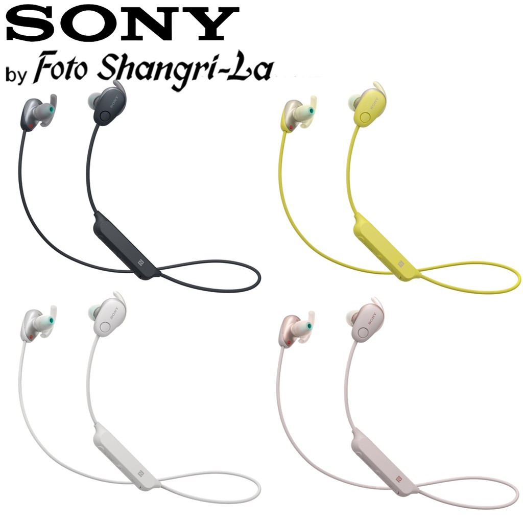 Pink Sony Wi Sp600n Wireless Sports Headphones With Noise Cancelling And Ipx4 Splash Proof