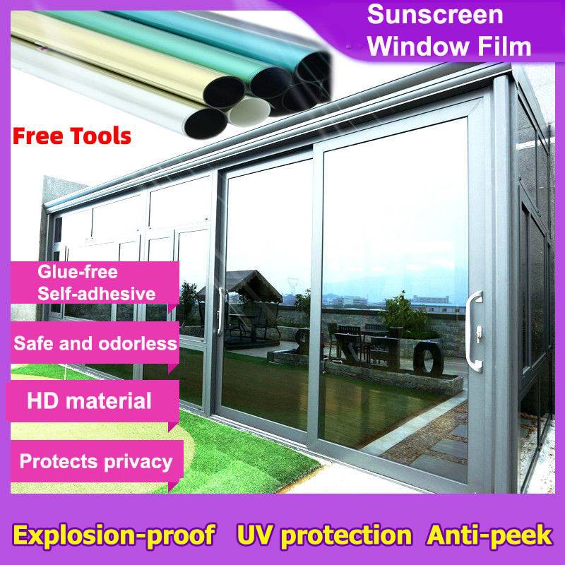 Buy Free Tools Tinted Rumah Tinted Window Window Film Privacy Glasssticker Safety Window Tinted Tinted Sunscreen House Office One Way Mirror Tinted Rumah Privacy Tinted Cermin Film Uv Protection Safety Protection High